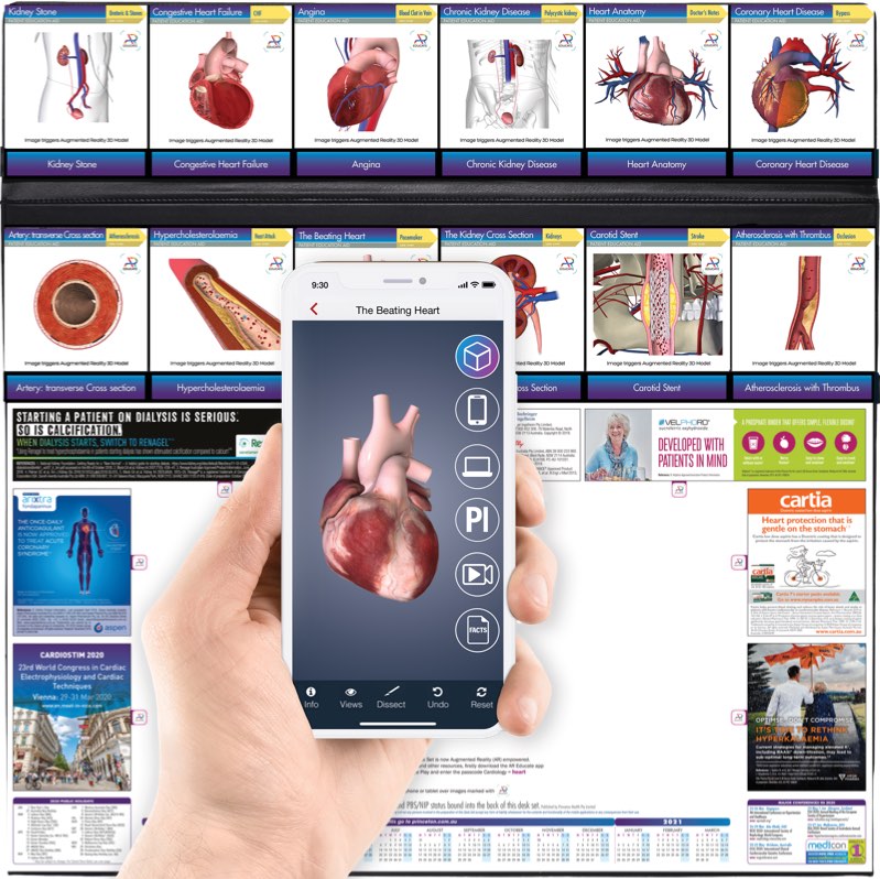 Princeton AR Desk Set is AR empowered to give doctors added content